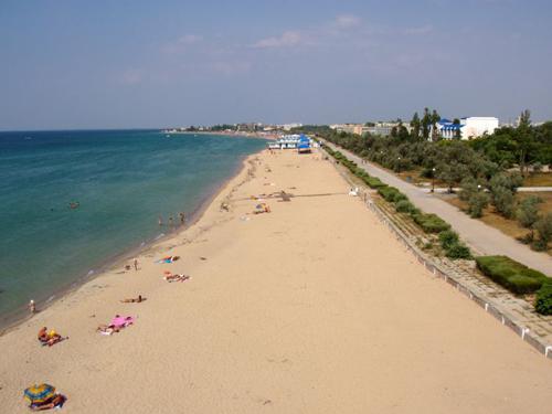 kurortai Kryme su smėlio paplūdimiais